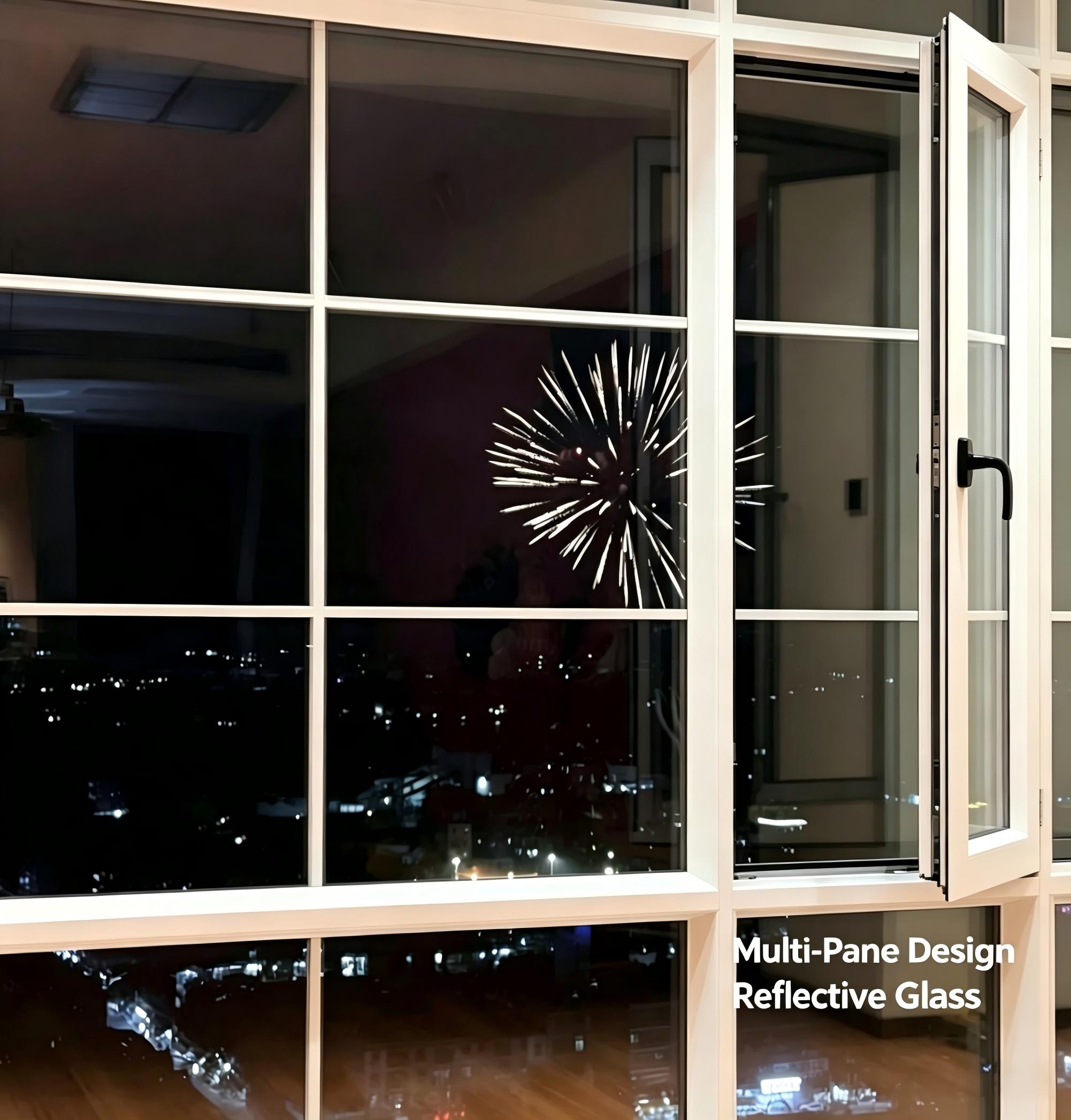 Thermal Break Aluminium Awning Window PVDF Coating Laminated Safety Glass Wind Load Rated High Rise Commercial OEM