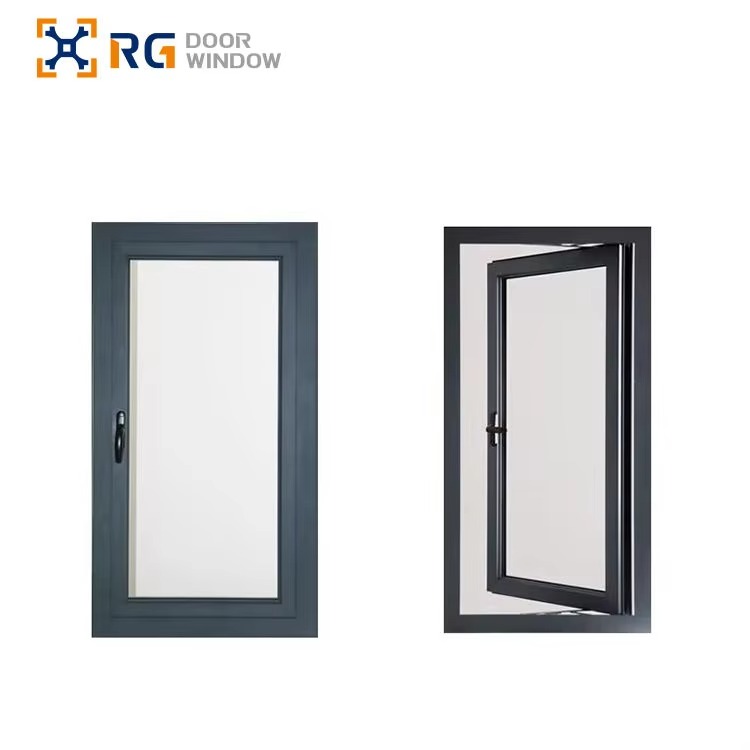 High Quality RG65 Customized Thermal Insulated Aluminium Glass Window Storm Impact Energy Efficient Aluminum Casement Windows