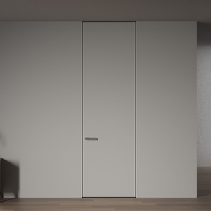 Contemporary Hidden Frame Laminate Melamine Aluminium Flush Interior Door
