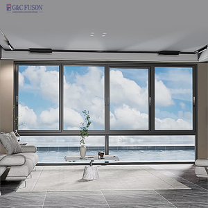 Aluminum Vertical Bi Folding Storefront Windows Doors