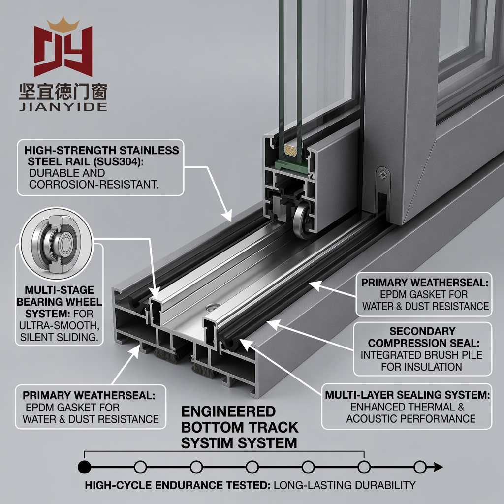 Aluminium Exterior Sliding Doors Heavy Duty Lift and Slide Door for Architectural Projects Custom Size OEM ODM CE Certified