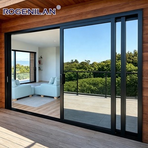 Heavy Duty Double Glass Aluminium Patio Sliding Door