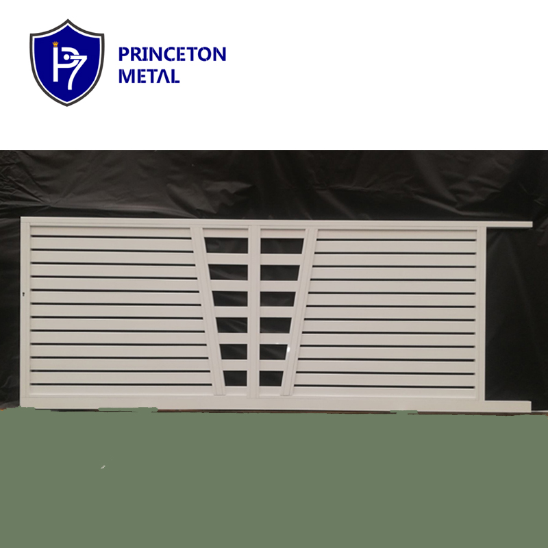 Modern Double Electric Motorized Aluminum Sliding Driveway Gate Quality Automatic Main Door with Powder Coating Finish Villas