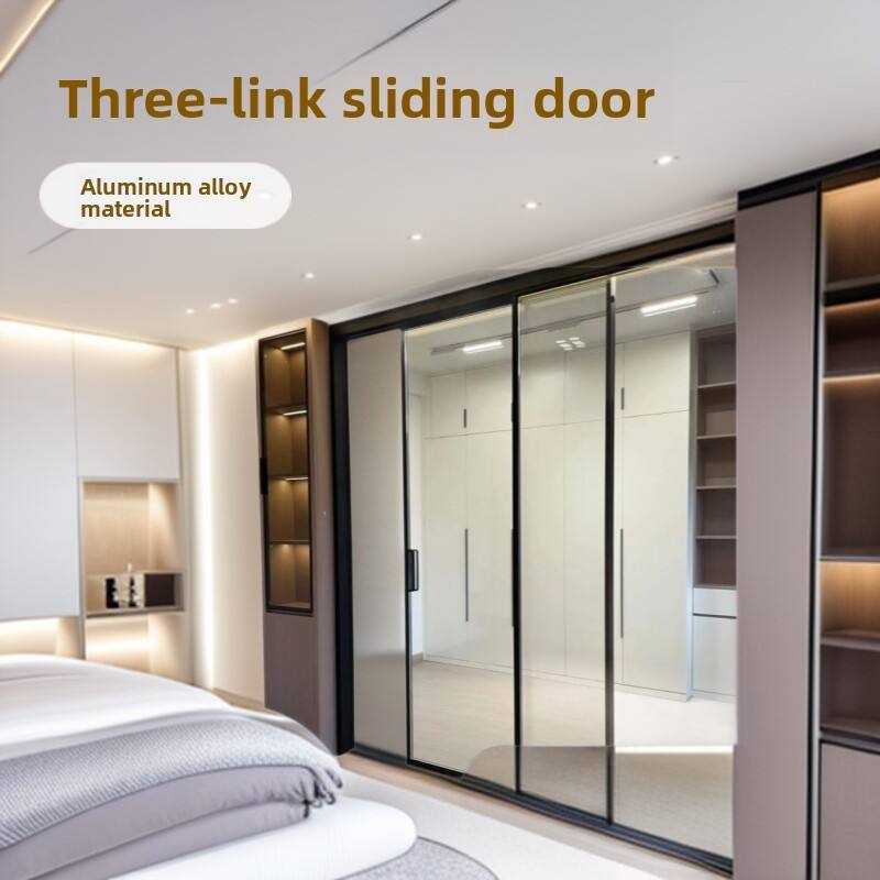 Modern Customized Commercial Tempered Aluminum Alloy Slide Pocket Doors Custom Color Waterproof Glass Stacking Sliding Kitchen