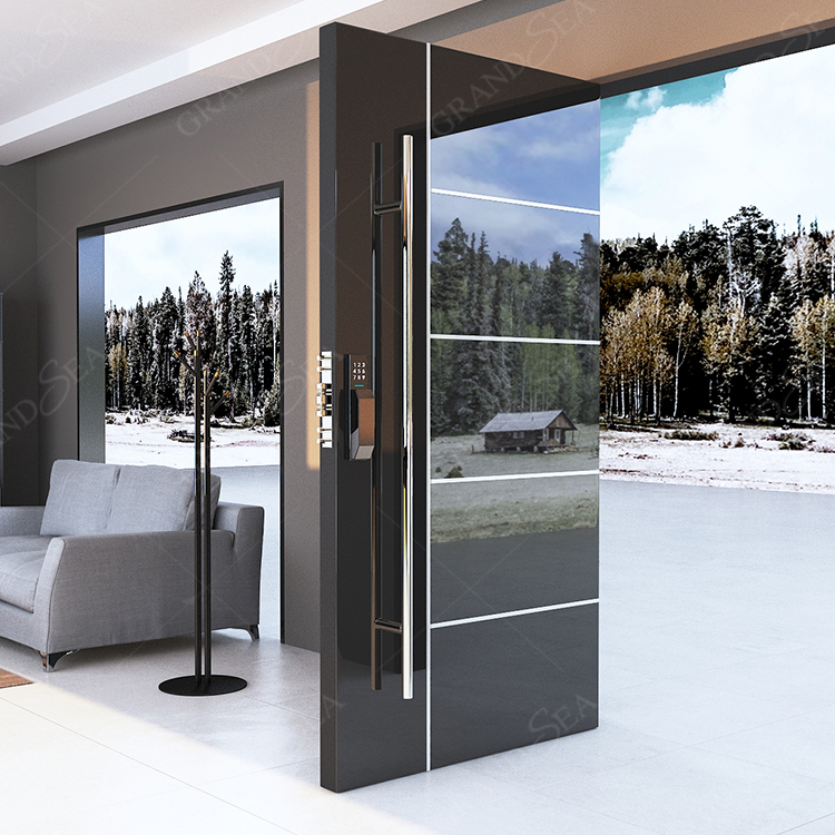 Custom pivot door model 6