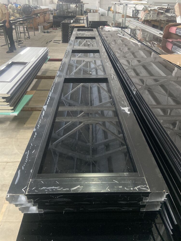 Clear Acrylic Decorative Garage Door Aluminum Alloy Frameless Design Commercial Glass Doors for Sectional Villa