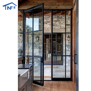 Aluminum Hinged Patio Doors European Standard French Glass